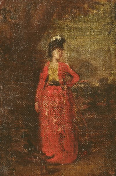 Sketch for Lady Worsley (detail) by Joshua Reynolds